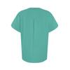 Women's Casual Round Neck Short Sleeve Chest Pleated Flap Sleeve Color Top