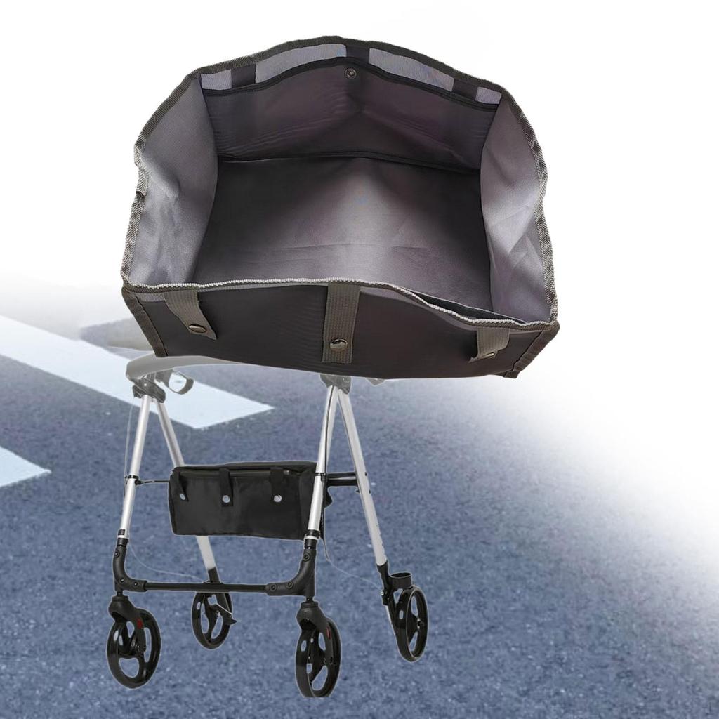 Rollator Bag Under Seat for Four Wheel Detachable Walker Pouch Hanging Storage