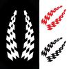Eyebrow Car Stickers High Quality Vinyls Checkered Flags