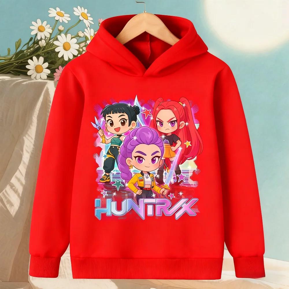 Korean KPop Devil Hunter Children's Boys and Girls Hoodies Witch Group Autumn/Winter Warm Children's Clothing