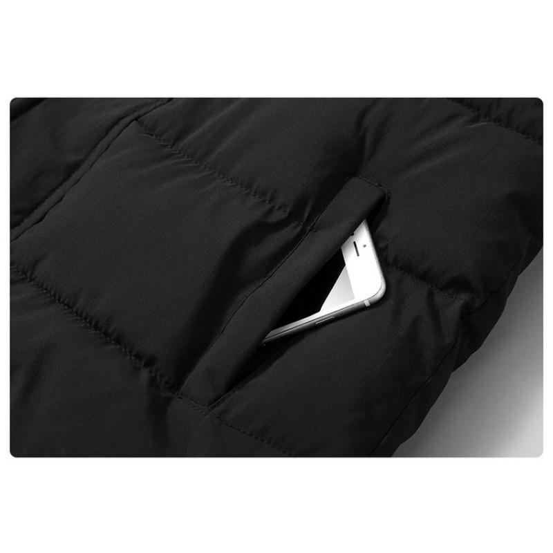 Mens Thickened Warm Casual Sleeveless Cotton Padded Vest Winter Autumn Fashion Outerwear