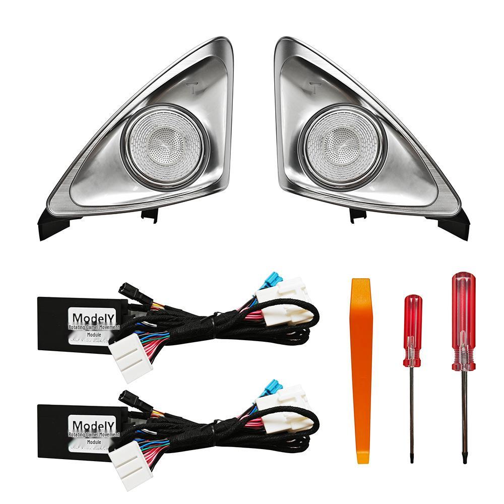 Tesla Model 3 '24 4D Rotating Tweeter Ambient Light Upgrade