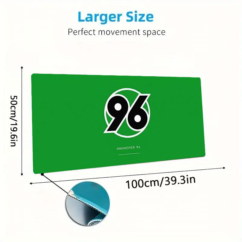 Hannover 96 Large Size Mouse Pad Large Gaming Table Cushion Non-slip Laptop Tablet Big Mousepad XXL Mat Mini PC Playmat With Lock edge