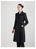 Women's Mid-Length Wool Blend Coat for Professional & Office Wear