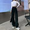 Temperament High Waist Straight Jeans Women's Summer Loose 2025 New Skinny Floor Drape Wide Leg Pants
