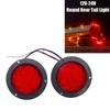 Car Trailer 2PCS 16 LED Round Rear Tail Light Turn Signal Brake Stop Lamp Reverse Light 12V 24V Lamp For Truck
