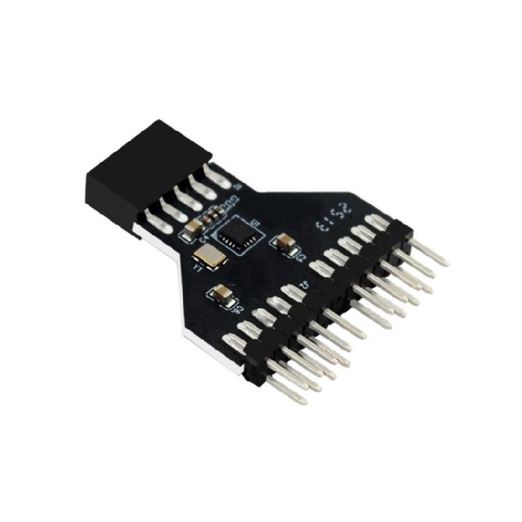 

Computer Motherboards Expansion Cable Double 9Pin USB2.0 Header Splitter For Simultaneous Peripherals Device Connection 1