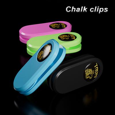 1PC Silent Strong Magnetic Billiard Chalk Clip Match With Square Circle Storage Box Portable Billiard Accessories