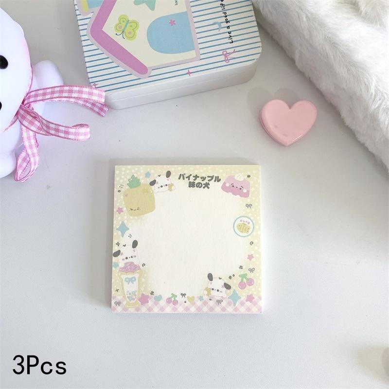 

3 шт. Милый Кавайный Мультяшный Щенок Блокнот с Липкими Листами Блокнот Канцелярские Товары Индексная Вкладка Чек-Лист Планировщик Дел Канцелярские Товары