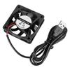 2Pcs 60mm USB Cooling Fan 2.36in X 2.36in X 0.59in, 5V DC, 18.2CFM, 3500RPM, 25DBA, Compatible with 3D Printer, Purifier, Speaker, Gaming Console