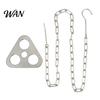 Portable Campfire Tripod Board with Chain, Turn Branches into Tripod, Stainless Corrosion-resistant Accessory Steel Support Plate, Cooking Accessories
