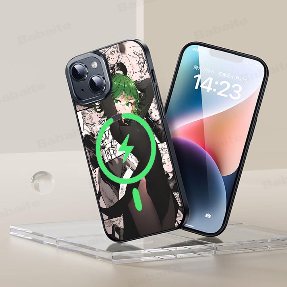 ONE PUNCH-MAN Phone Case Magnetic Case For IPhone 16 14 13 12 11 15 Pro Max Plus For Magsafe Wireless Charge Cover