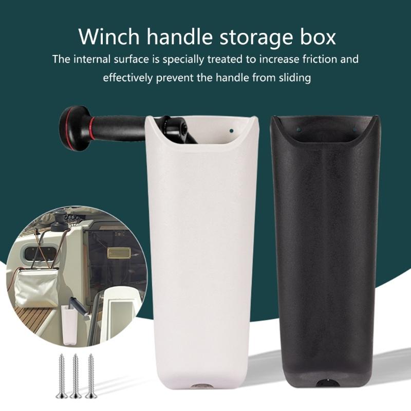 Uprgades Winch Handle Organizer PVC Winch Handle Holder Multifunction  Storage Box with Locking for Efficient Tool Manag