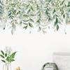 Wall Fashion Decoration Stickers Green Plants Leaves Tropical Wall Sticker Decals PVC Home Room Mural Decor Removable Accessory