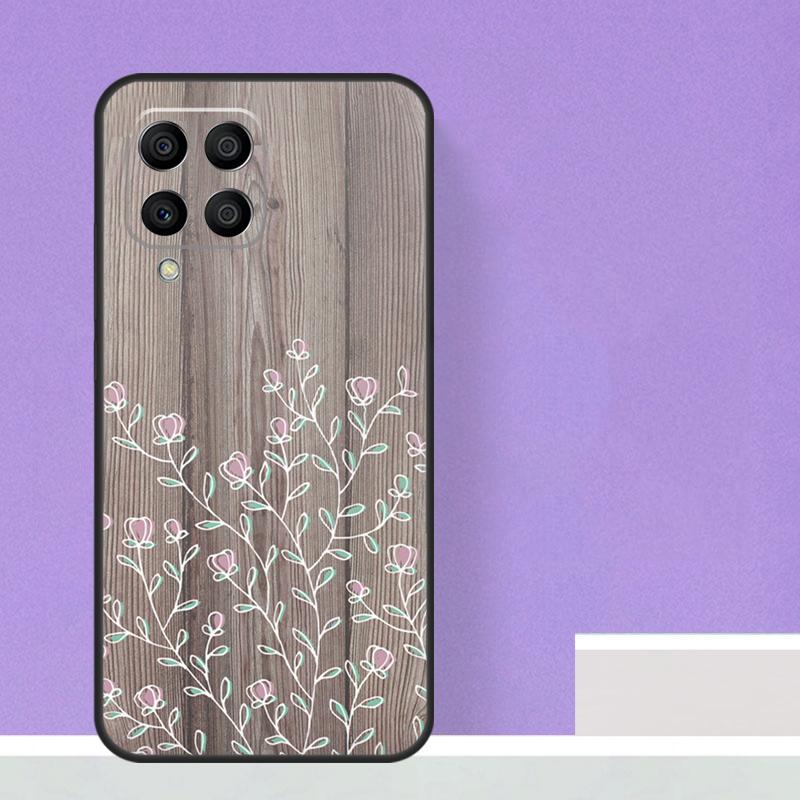 Natural Bamboo Wood Pattern Print For Samsung Galaxy M12 M32 M52 M14 M34 M54 M21 M51 M31 M30s M20 M15 M55 M13 M33 M53 Case