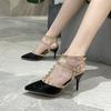 Luxusmarke Damen Gladiator Sandalen Sommer 2026 Trend Damen High Heel Sandalen Mode Party Nieten High Heels Damenschuhe Damen