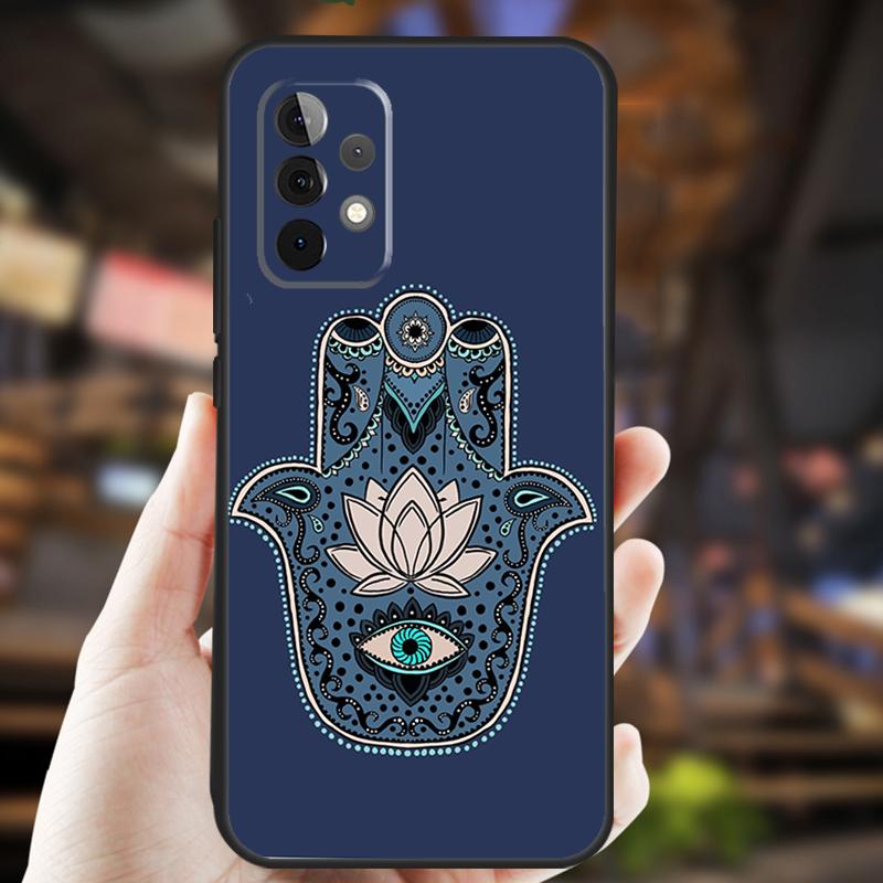 Hamsa Hand Of Fatima Case For Samsung Galaxy A34 A06 A05 A32 A16 A55 A36 A26 A54 A14 A22 A52 A35 A15 A53 A13 A56