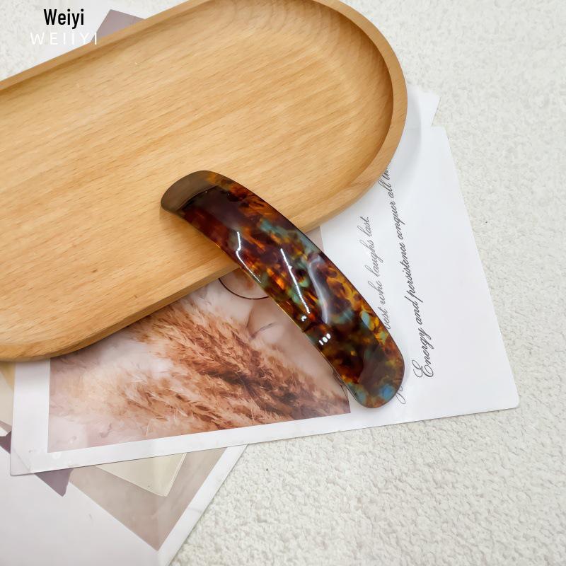 Retro High-Class Acetate Spring Clip for Versatile Women's Updo & Ponytail Hair Styling