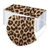 Adult Three-Layer Disposable Dust-Proof Protective Leopard Print Mask