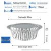 Handun Disposable Round Aluminum Foil Takeaway Containers with Lids