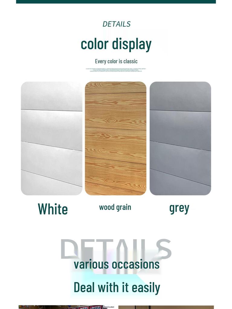 Anchen Style Gray White Thickened Display Rack Shelf Partition