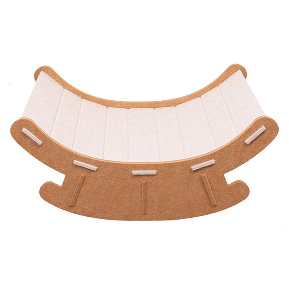 Elevated Pet Rocker Bed Wear-Resistant Cat Lounge Chair Cat Claw Rocker Chair for Grinding Paws