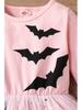 European and American Halloween Cosplay Batwing Mesh Dress for Girls - Autumn Long-Sleeve Style