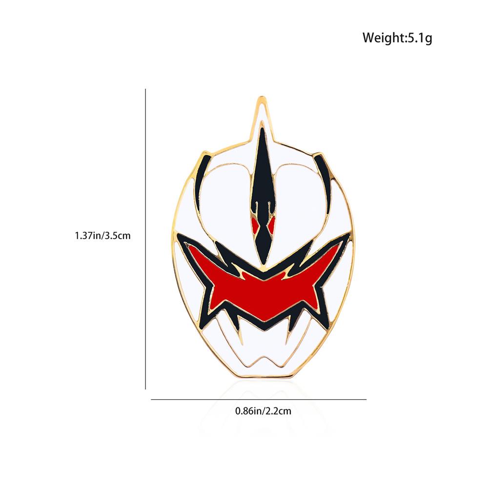 Power Dinosaur Rangers Enamel Pin Set Colorful Battle Suit Combat Helmet Lapel Badge Classic Anime Jewelry Collection