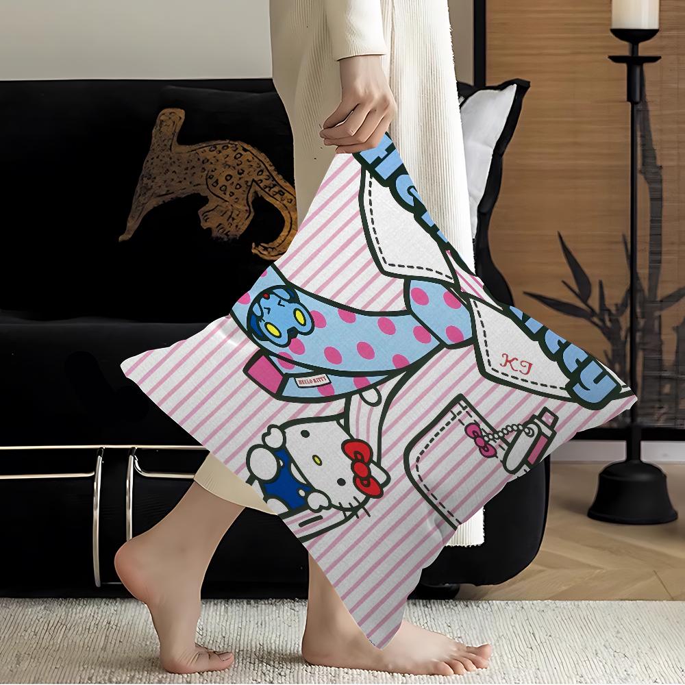H-Hello-K-KittyS Cushion Cover Pillowcase Upholstery Sofa Throw Pillow Home Decor Pillowcas