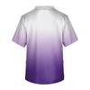 Men's Short Sleeve V Neck Gradient Print Print Chest Pocket Carer Top