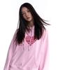 Kirsh I Love Kirsh Crop Hoodie [Pink]