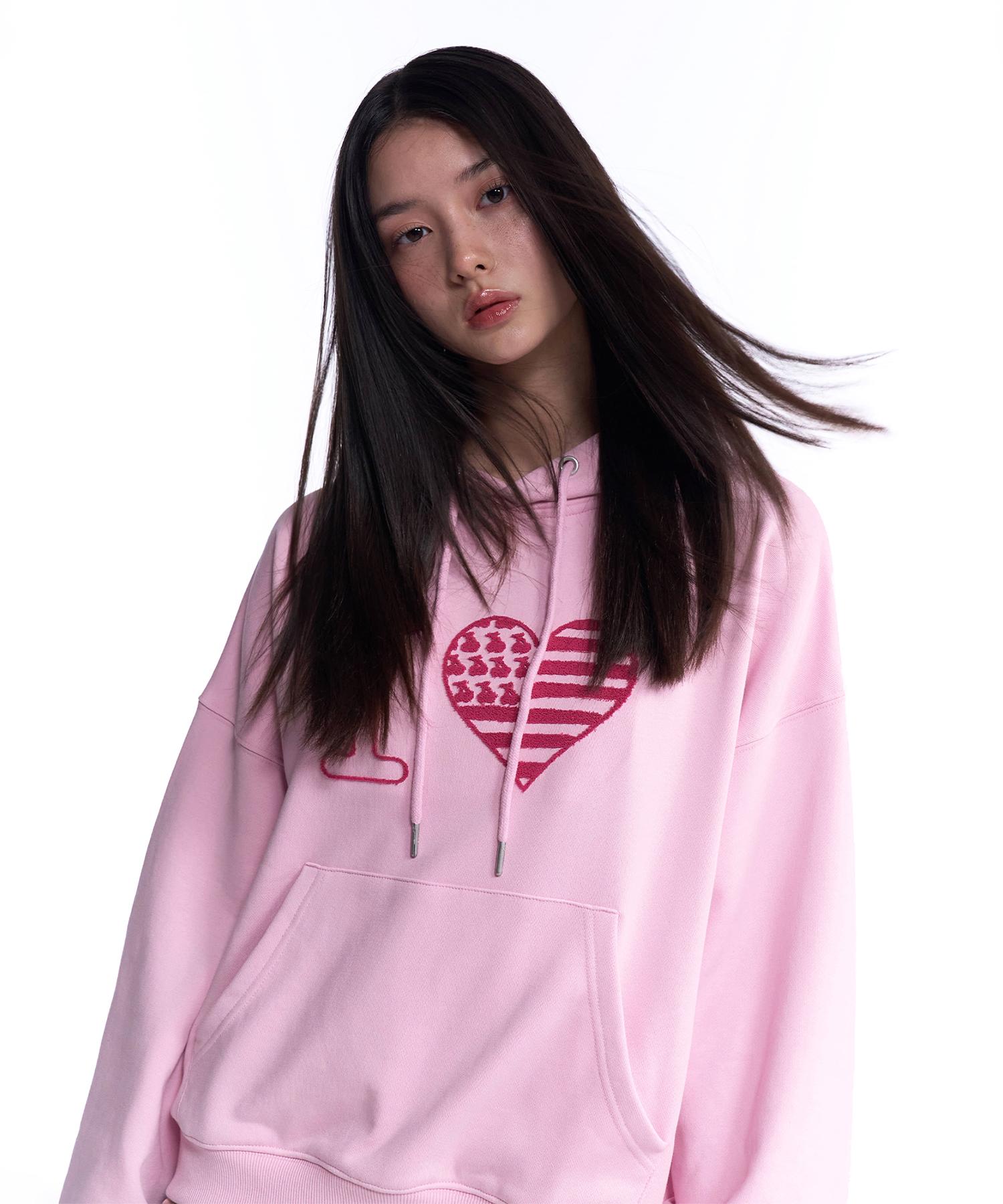 Kirsh I Love Kirsh Crop Hoodie [Pink] 2