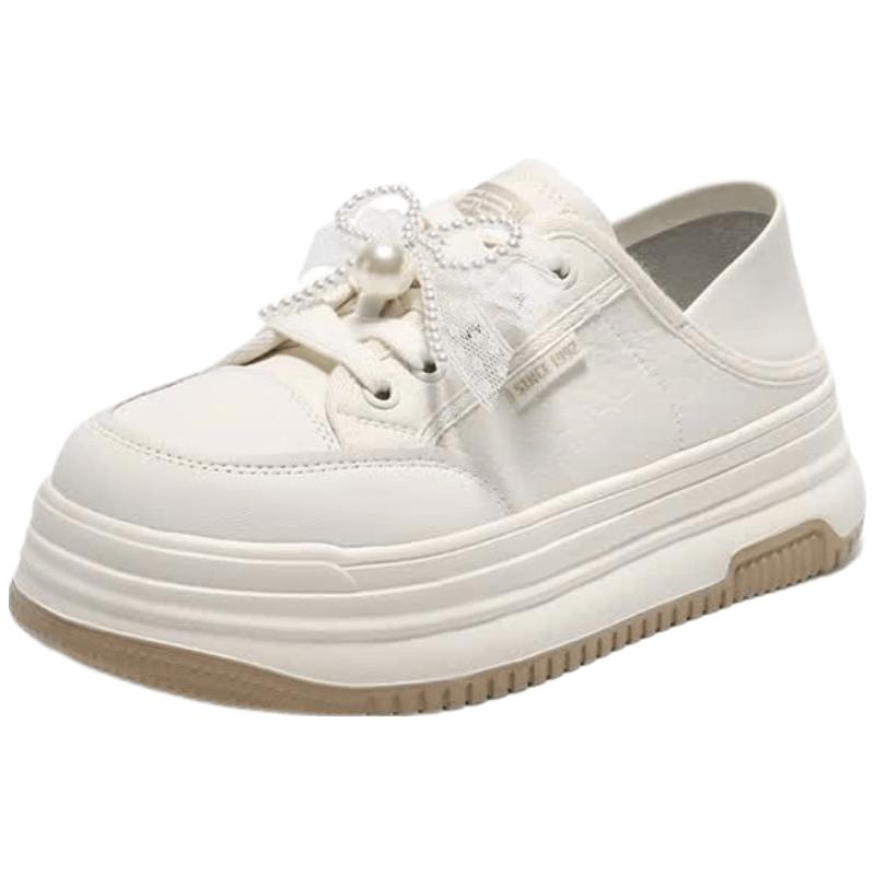 Belle Women s Bowknot Thick-Soled Casual Platform Sneakers 39