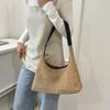 Straw large-capacity fashion casual bag is popular in summer, woven shoulder underarm bag tote bag