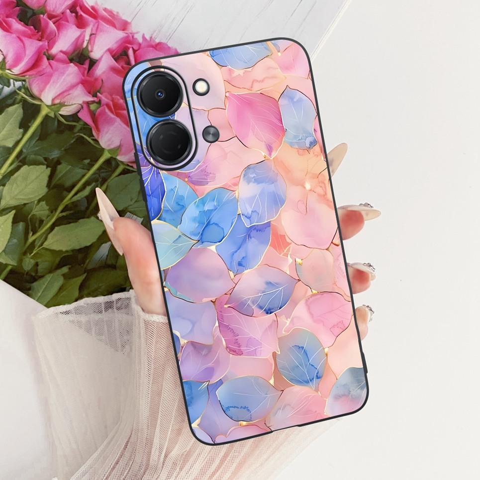 Flower Butterfly Luxury Girly Fashion Casing For Tecno Spark GO 3 GO3 KN3 Phone Case Soft Slim Matte Silicone TPU Back Cover
