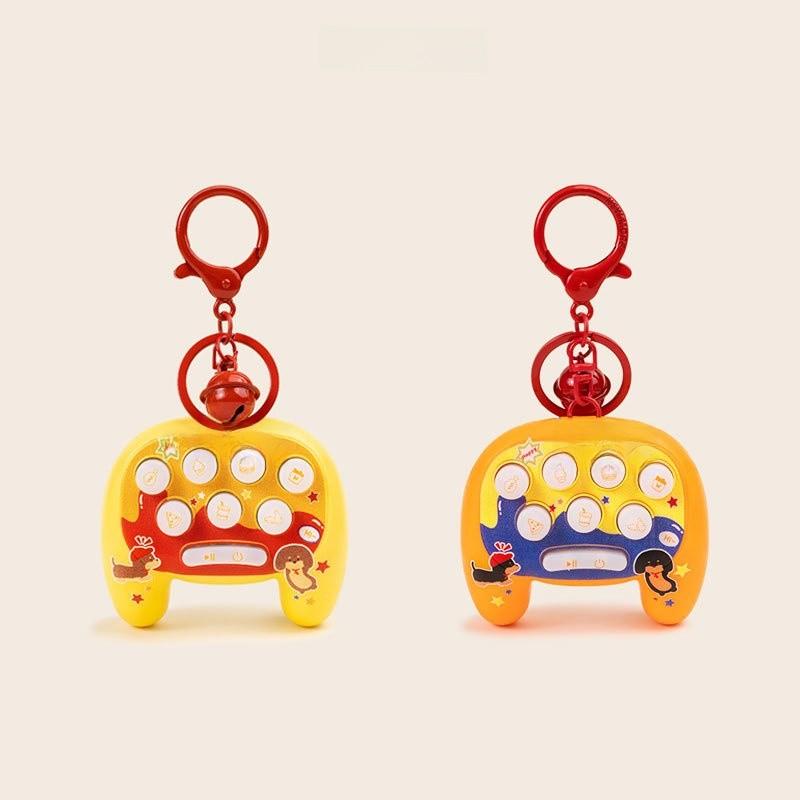 Sausage Letter Dog Cartoon Pattern Game Console Keychain Pendant For Fun Gifts