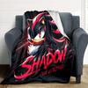 1 stuks Shadow Sonic Zacht Huidvriendelijk Flanellen Deken met Digitale Print, Diverse Maten Verkrijgbaar voor Familie, Vrienden, Verjaardag