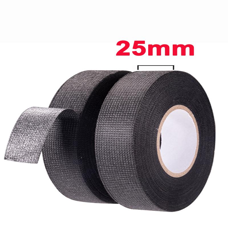 Electrical Tape Car Wiring Cloth Fabric Tape 9mm/15mm/19mm/25mm Adhesive Tapes Heat-resistant  Auto Harness Cable Organizer
