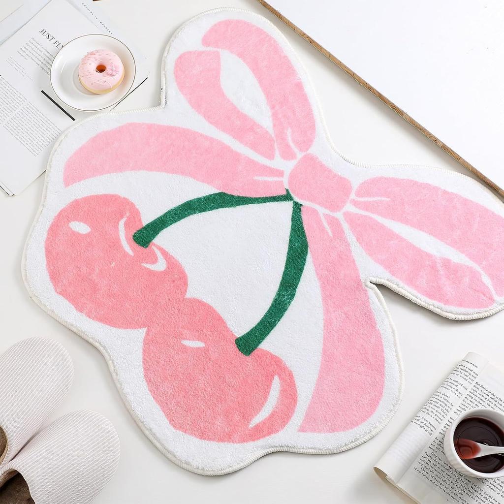 Bow Shaped Carpet Living Room Cooling Tea Table Mat Bedroom Easy Bedside Carpet Cradle Mat