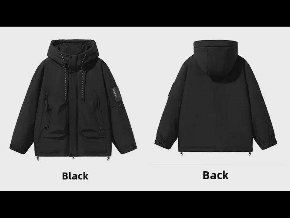 Pánská trendy zimní péřová bunda s kapucí – Hřejivá, stylová, zesílená a inspirovaná módou Hongkongu.