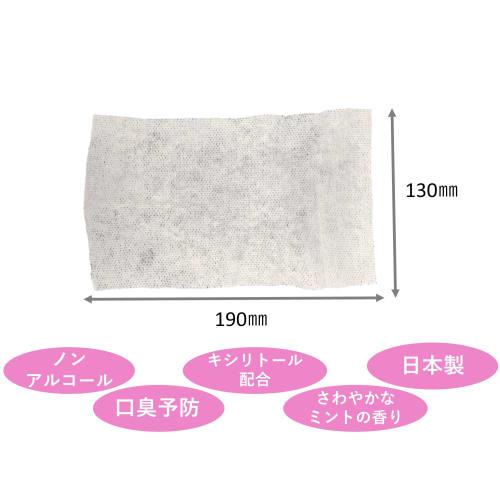 Habinurse Clean Smile Toothbrushing Tissues, Gentle On the Mouth, 90 Sheets, Non-Alcoholic, Refreshing Mint Scent, For Adults, Elderly Care, Emergency