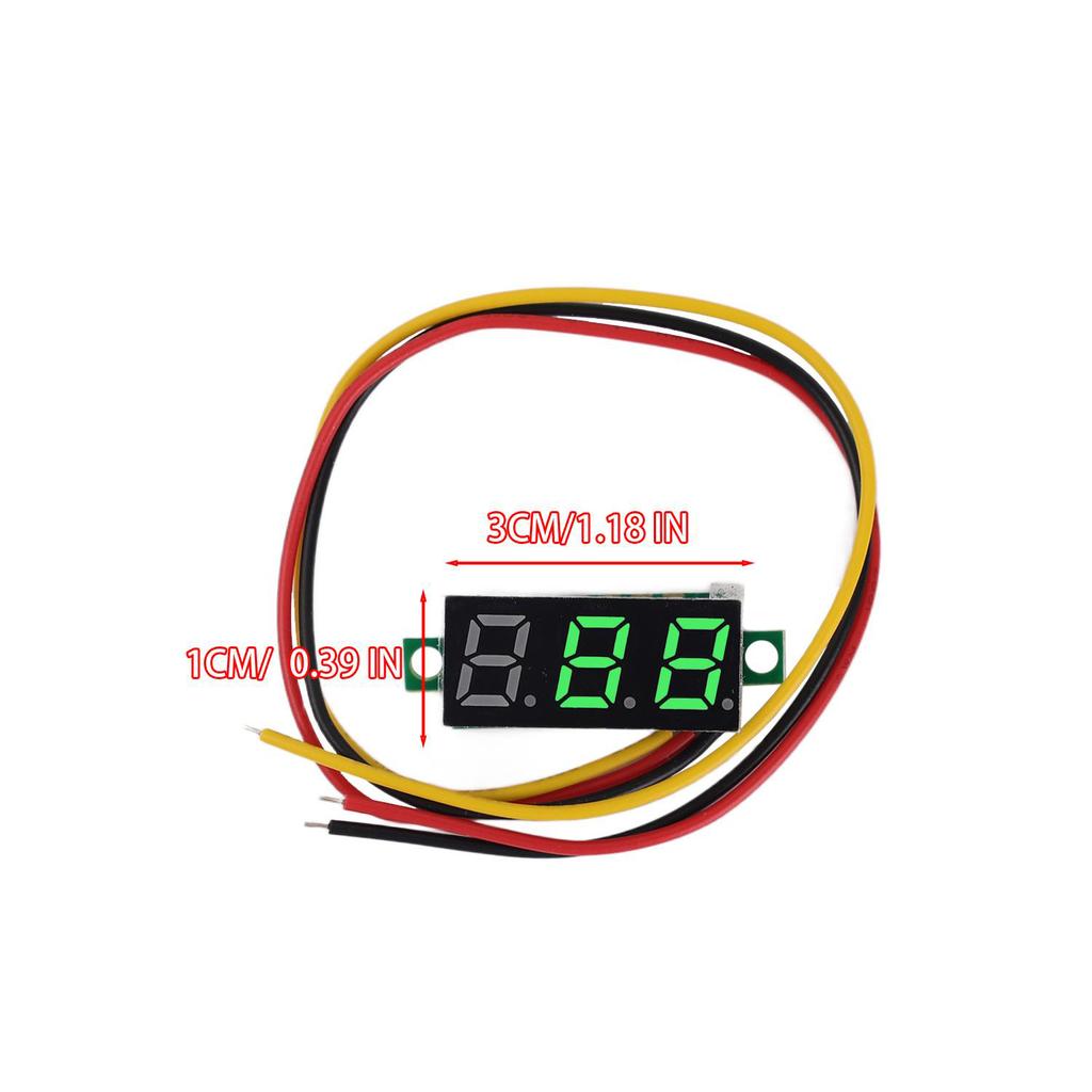 10/1pcs DC LED Digital Display Panel Voltage Meter Red Green Blue Auto Car Mobile Power Voltage Tester Detector Instrument