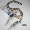 115cm Universal Mobile Phone Wrist Lanyard for Women Girls Silk Scarf Decorative Crossbody Chain Phone Neck Strap Hanging Cord
