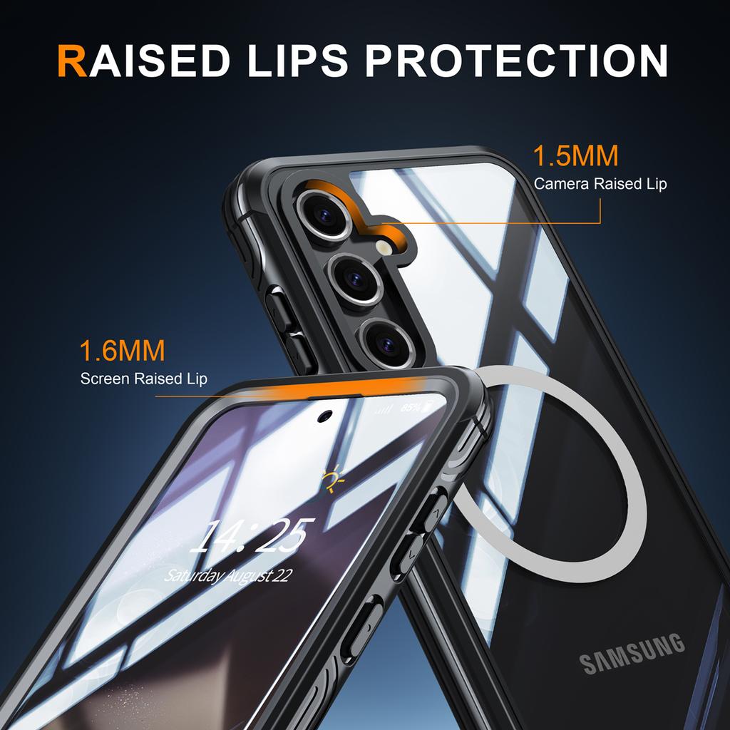 Tempered Glass Protector Case for Samsung galaxy A16 S24FE S24 Plus S23 Ultra A55 Transparent 360 Full Protective Clear TPU Case