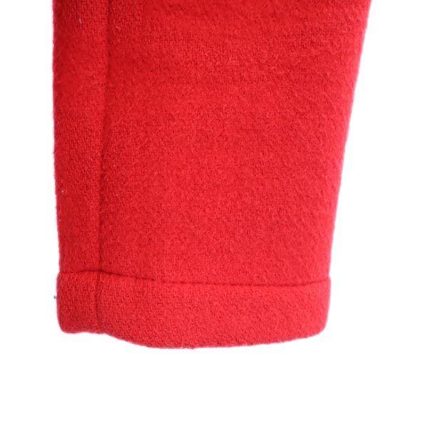 Gloverall British Wool Blend Pea Coat 8 Red Women Used