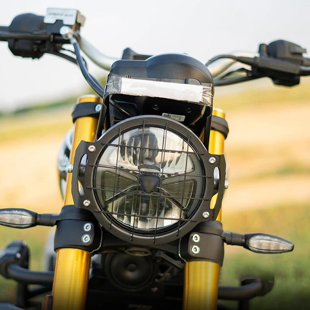 Motorcycle Headlight Protector Speed400 Scrambler400X Headlight Grid Grille Light Cover for Speed 400 Scrambler 400X 2024 Headli