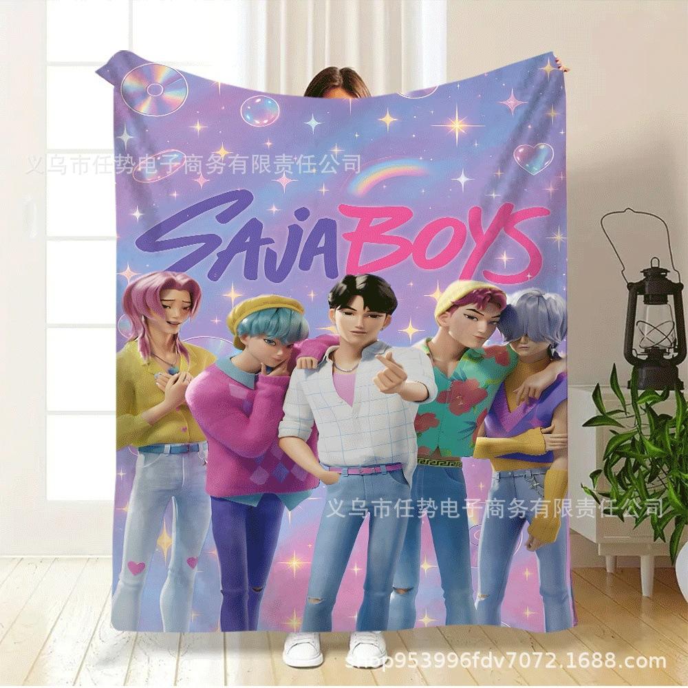 Blanket Tem Jit Hair Flannel Blanket, Digital Printing Source Factory Front-End Element Pattern