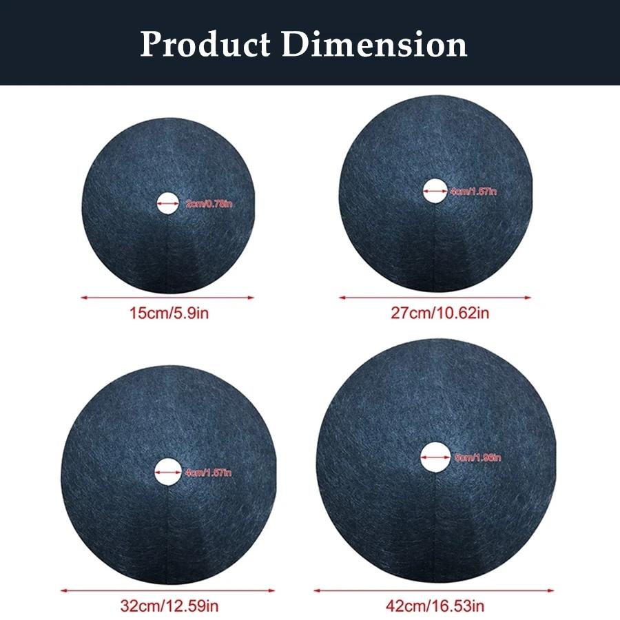 12 Adet Yeni Ağaç Koruma Yabani Ot Paspasları Ekolojik Kontrol Bezi Malç Halkası Yuvarlak Yabani Ot Bariyeri Bitki Örtüsü İç Mekan Dış Mekan Bahçe için