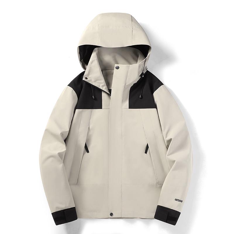 

Унисекс Водонепроницаемая ветровка в европейском и американском стиле - Весенне-осенняя куртка для походов на открытом воздухе, Микроэластичная, Модель 2366 3XL