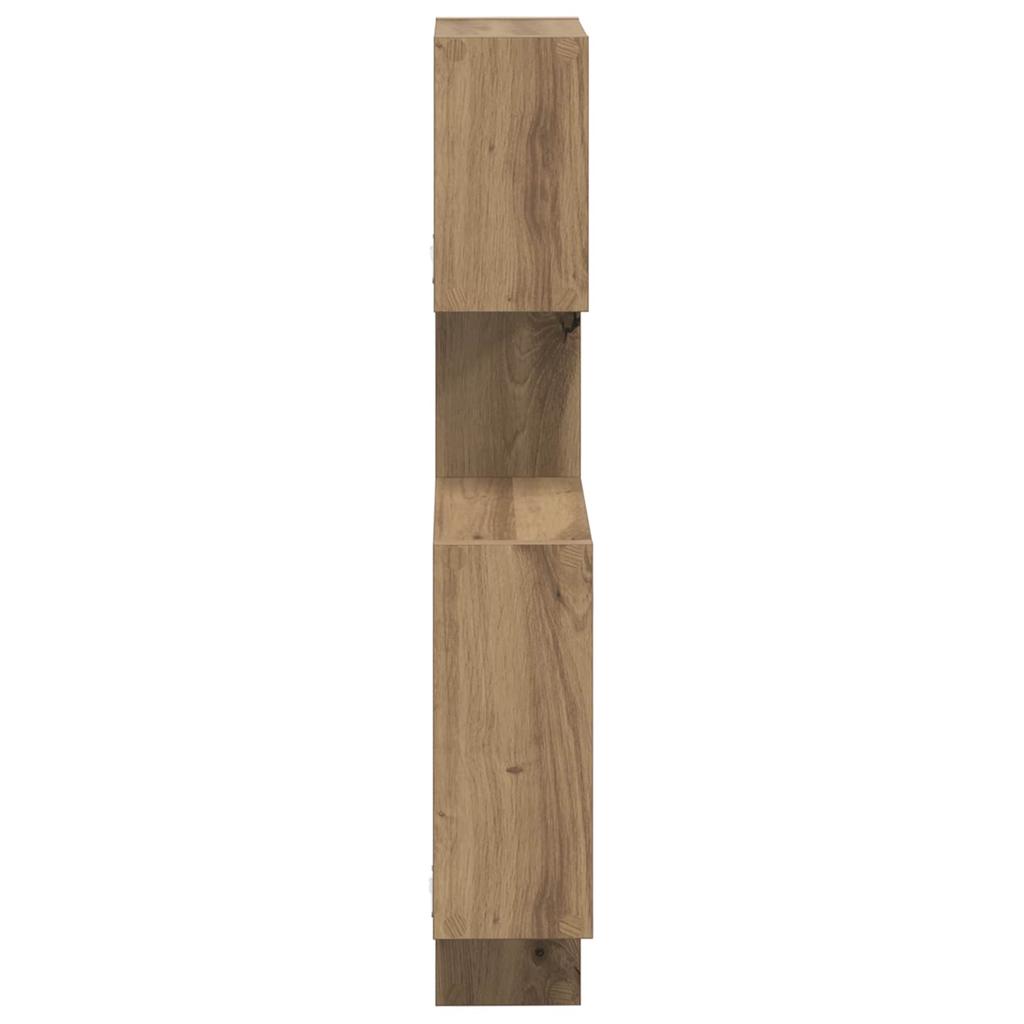 Wall Mounted Cube Shelves Wall Bracket Brown 64 X 13.5 X 91.5 Cm